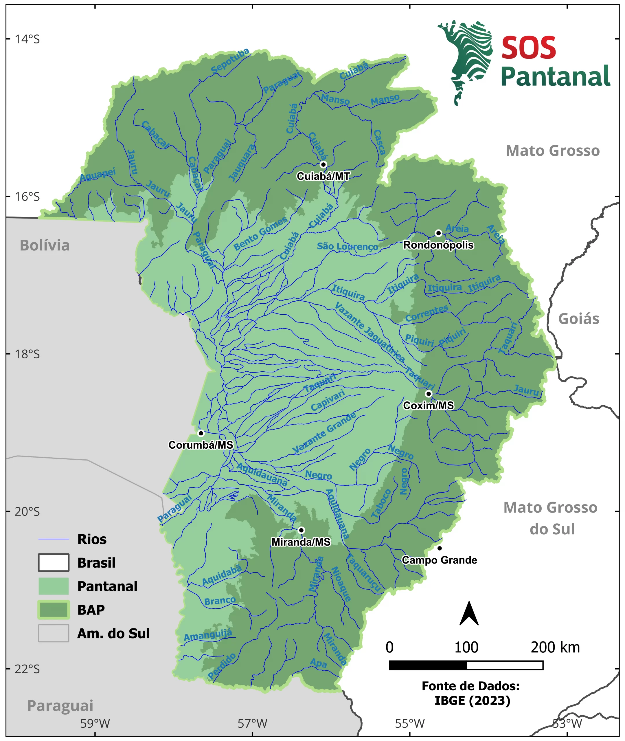 SOS PANTANAL Bacia Hidrográfica do Alto Paraguai: qual sua ligação com o Pantanal?